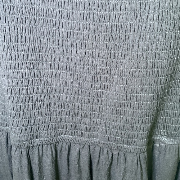 Japna black midi- maxi dress with fitted body and flowing skirt size small - Picture 3 of 10